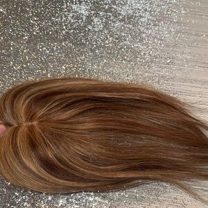 Luxurious Brownish Blonde Hair Topper Human Hair High Quality